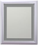 FRAMES BY POST Soda Picture Photo Frame, Plastic, Lilac with Dark Grey Mount, 50 x 70 cm Image Size 24 x 16 Inch