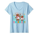 Womens Oh, snap doctor & nurse Christmas nurses ugly Xmas sweater V-Neck T-Shirt