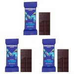 Montezuma's Fitzroy, 74% Cocoa, Dark Chocolate, Gluten Free, Naturally Vegan & Organic, 25g Mini Bar (Pack of 3)