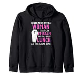 Cute women funny funeral service worker mortician humor Zip Hoodie