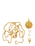 Zodiac Coin Pendant And Chain Set, Pisces Gold Me & My Box