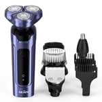 SEJOY 5 in 1 Electric Shaver Mens Cordless Waterproof Wet/Dry Razor Grooming Kit