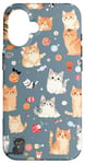 iPhone 16 Adorable Cat Patterns Design Cute kittens patterns Case