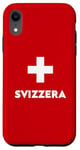 Coque pour iPhone XR Switzerland Flag Suisse Swiss Schweiz White Red