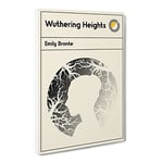 Book Cover Wuthering Heights Emily Bronte Modern Canvas Wall Art Print Ready to Hang, Framed Picture for Living Room Bedroom Home Office Décor, 20x14 Inch (50x35 cm)