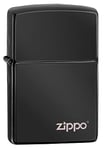 Zippo 50810250 Briquet - Ebony avec Logo Zippo