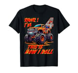 Monster Truck Car Funny for 4-Year-Old Birthday Kids Boys T-Shirt