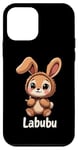 iPhone 12 mini Labubu Cute Brown Bunny Monster Case