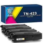 Compatible Brother TN423 High Capacity 4 Colour Toner Cartridges DCP-L8410CDW