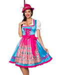 Tradisjonelt Dirndl-Oktoberfestkjole med Forkle