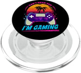 Cute Gaming Controller Sunset Palm Tree Funny Saying PopSockets PopGrip for MagSafe