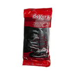 dekora - Pâte à Sucre Noir pour Décoration Gâteau et des Cupcakes - Sucre Fondant Prête à Dérouler pour la Réalisation de Toutes Sortes de Décorations - Facile à Travailler - 250 g