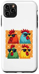 iPhone 11 Pro Max Chicken Sunglasses Animal Farm Funny For Farmer Men Women Case