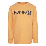 Hurley Hrlb One &Only Boys Ls Tee T-Shirt, Multicolore (Clementine Heather), 5 años Garçon