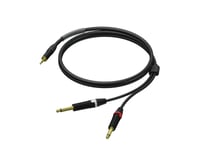 Kabel Procab Procab Pra713/3 3,5 Mm Stereo Męski - 2 X 6,3 Mm Mono Męski Jack - Ultraflex™ 3 M