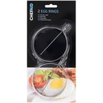 BRAND NEW 2PC CHEF AID STEEL EGG COOKING RINGS