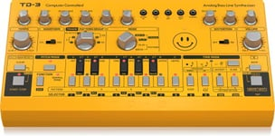 Behringer Td-3-Am Synthétiseurs de Basse Analogique avec Vco, Vcf, Séquenceur 16 Pas, Effets de Distorsion et Jusqu'à 16 Voix de Polyphonie en Poly Chain