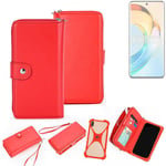 Wallet Mobile phone cover Honor Magic6 Lite 5G Phone protective Case red