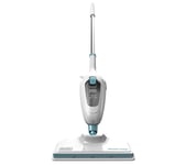 BLACK  DECKER FSMH13E10-GB 10-in-1 Steam Mop - White & Blue