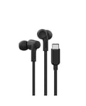 Belkin SoundForm Casque Avec fil Ecouteurs Musique/Quotidien USB Type-C Noir