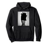 Sexy Black White T-Shirt Motif, Hot Woman Portrait Hoodie Pullover Hoodie