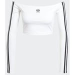 adidas Original Adicolor Off Shoulder Long Sleeve T-shirt, storlek X-Small