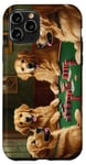 iPhone 11 Pro Dogs Playing Poker Dog Golden Retriever Retrievers Card Case