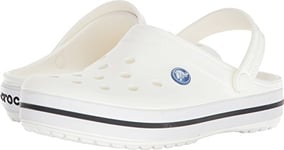 Crocs Crocband Mixte Sabots, White/Blue Jean, 36/37 EU