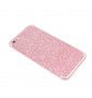 Sticker Autocollant Iphone Se 2020 Integral Apple Bling Paillettes Strass Diamant Avant/Arriere - Rose Pale