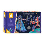 JANOD - Coffret Paillettes Héros - Les Ateliers du Calme - Kit Loisir Créatif Enfant - 3 Tableaux à Décorer - Apprentissage Motricité Fine et Concentration - Dès 6 Ans, J07920