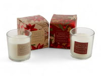 Christmas Fragranced Candle - Spiced Cinnamon - Gift Boxed - Set of 2