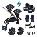 Cosatto Wow XL twin bundle On the Prowl 2 Carrycots Car seats Seat units Bases