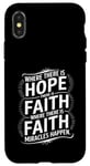 iPhone X/XS Where there is hope there is faith christian black women Case