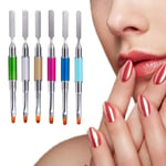 Nail Art Design Decoration Liner Brush Dotting Uv Gel Painting D Silver