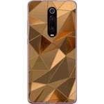 Mobilskal till Xiaomi Mi 9T Pro  med 3D Guld motiv