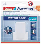 Tesa Powerstrips Porte Rasoir - Waterproof - Support de Rasoir Amovible en PLASTIQUE pour la Douche - Peut supporter jusqu'à 2 kg