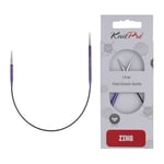 KnitPro Zing Circular Needle 25cm 3.75mm - 3pcs, Purple