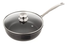 Staub Fontignac Titanium Reinforced Saute Pan Skillet Frying Lid 28cm INDUCTION