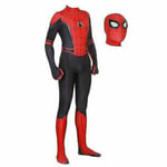 Spider-Man Into The Superhero Costume Kids Miles Morales Cosplay Vuxen Red 120cm