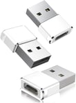 Adaptateur USB vers USB C 3 Pack,Type C Femelle USB A Mâle Convertisseur Chargeur pour iPhone 16 15 14 13 12 Pro Max Mini,AirPods,Apple Watch 7 8 9 10,Samsung Galaxy S24 S23 S22 A55 A54 A53.[G698]