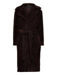 Lauren Ralph Lauren Belted Fleece Wrap Coat Brun