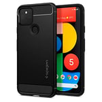 Spigen Rugged Armor Coque Compatible avec Pixel 5 - Noir