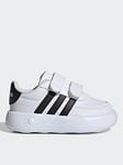 adidas Sportswear Infant Breaknet 2.0 Velcro Trainers - White/black, White/Black, Size 9 Younger