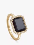 Astley Clarke Ottima Onyx & White Sapphire Cocktail Ring, Gold/Black