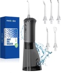 Medcodes Water Dental Flosser for Teeth Picks - Cordless Flosser, Black 