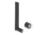 Delock - Antenn - Rp-Sma-Kontakt, Med Lutande Led, Wi-Fi 6E, - 13.39 Cm - Wi-Fi, Wlan - 3 Dbi - Rundstrålande - Inomhus - Svart