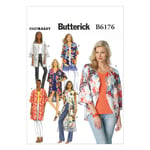 Butterick 6176- kimono til dame Y (XS-S-M)