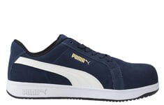 Puma Safety Iconic Low Shoes Mens - Navy - Size UK 12