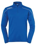 uhlsport Stream 22 1/4 Zip Top Type de Haut Homme, Bleu Azur/Blanc, M