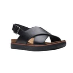 Clarks Womens/Ladies Elayne Cross Leather Sandals - 4 UK